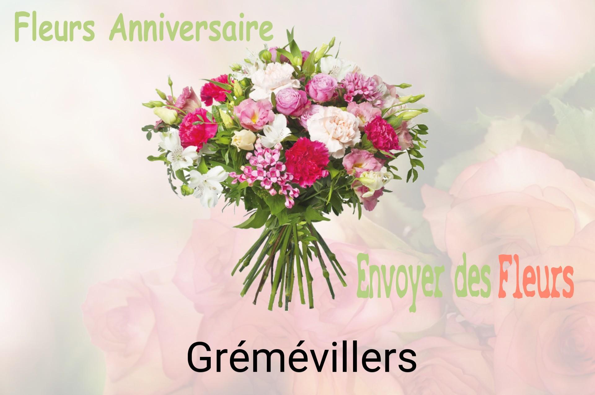 Bouquet de fleurs d’anniversaire livré à Grémévillers